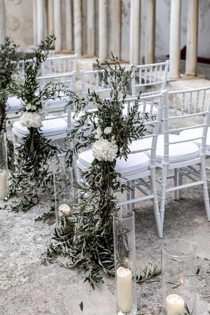 Amalfi Coast wedding ceremony details