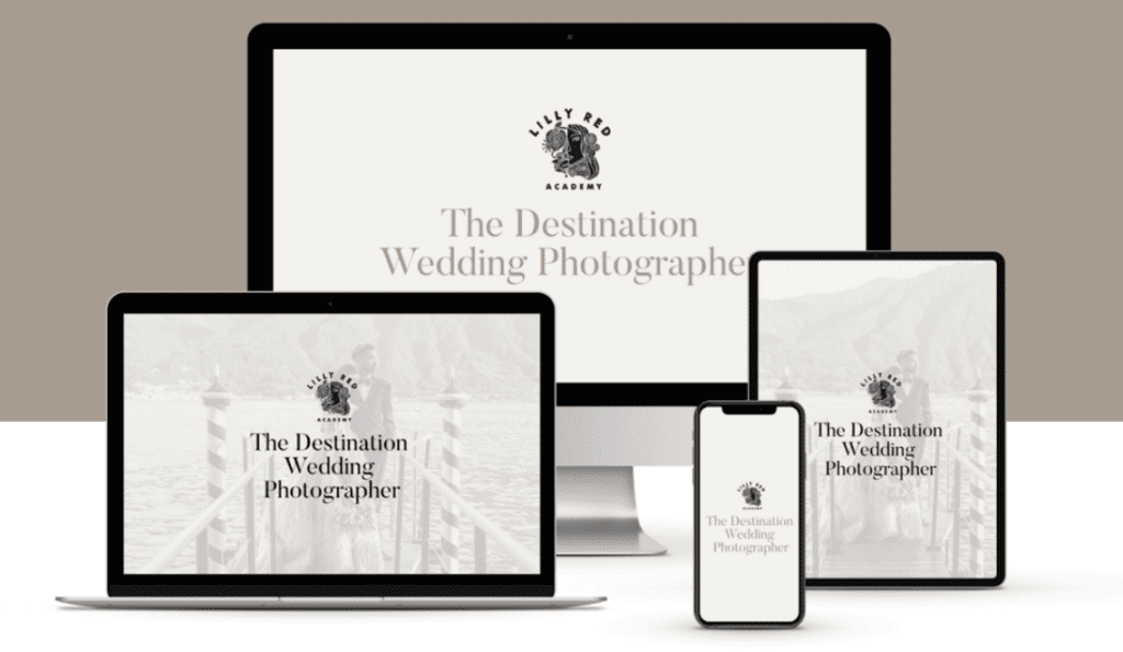 Ticket to Destination Wedding Photography Course Mockup